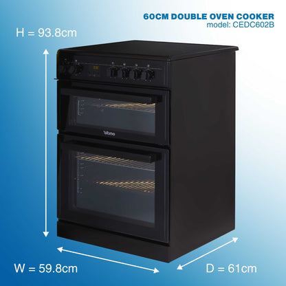 Altimo 60cm Electric Double Oven Cooker - CEDC602B