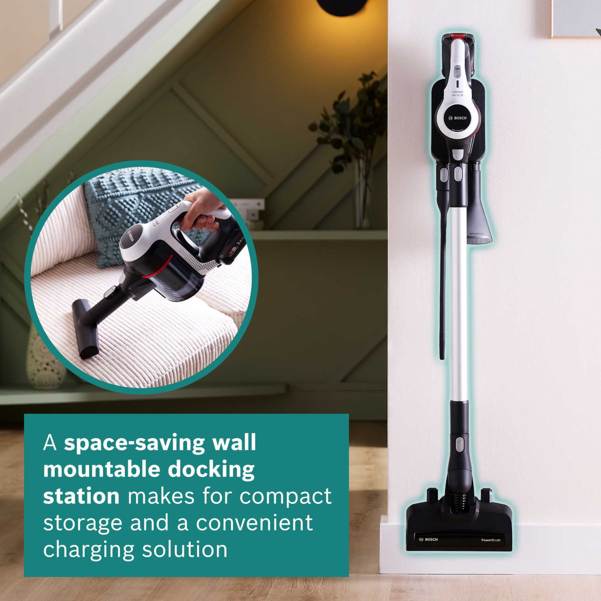 Bosch Unlimited 6 Cordless Vacuum Cleaner Dual Battery - BCS612GB