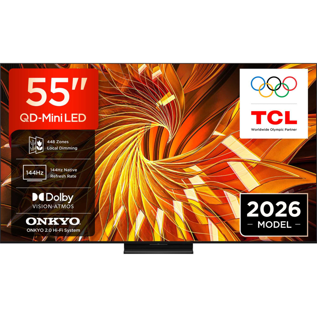 TCL A400U 55" 4K Ultra HD QD-Mini LED HDR Smart TV - 55A400U-UK