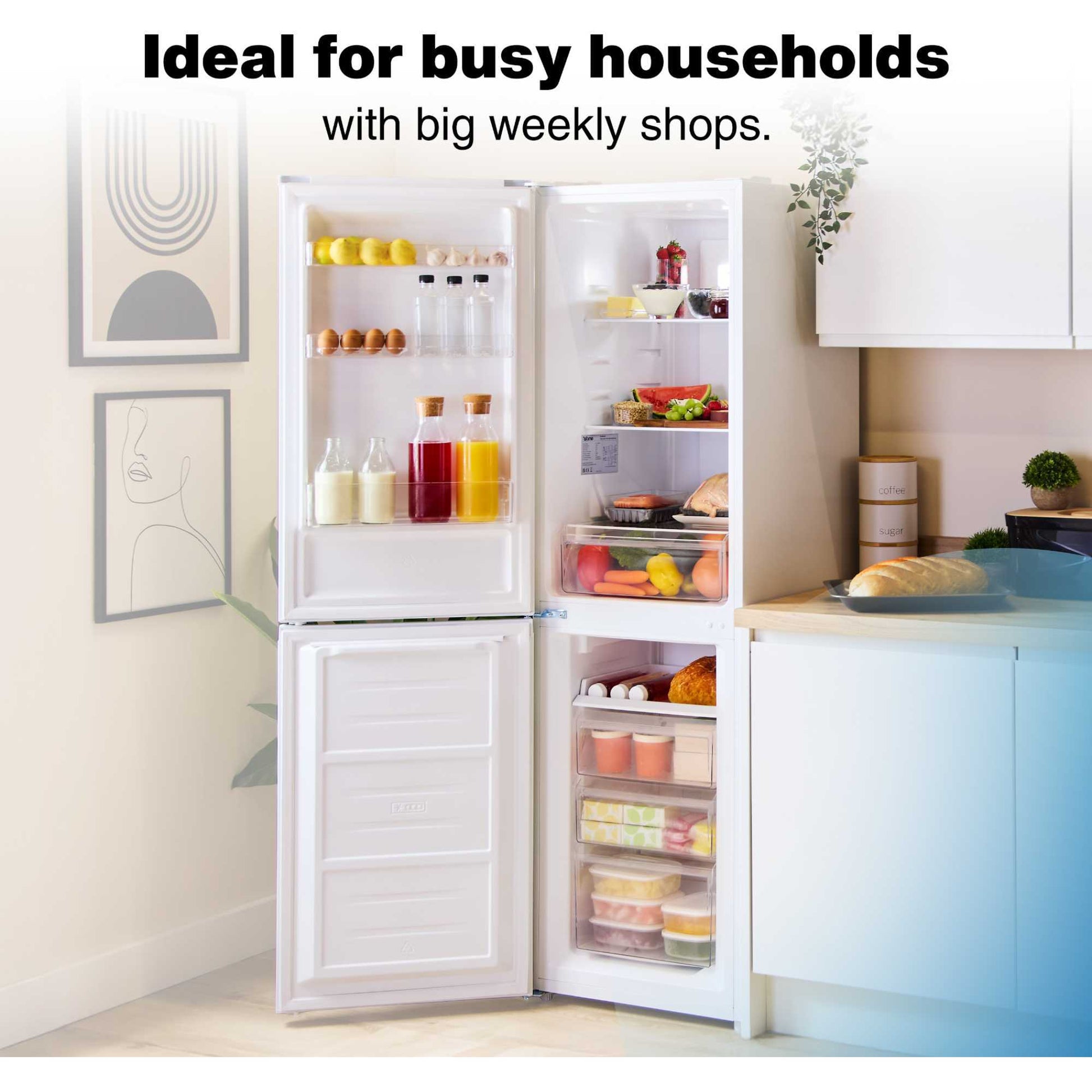 Altimo Fridge Freezer 60/40 Frost Free - White - AFF180552W