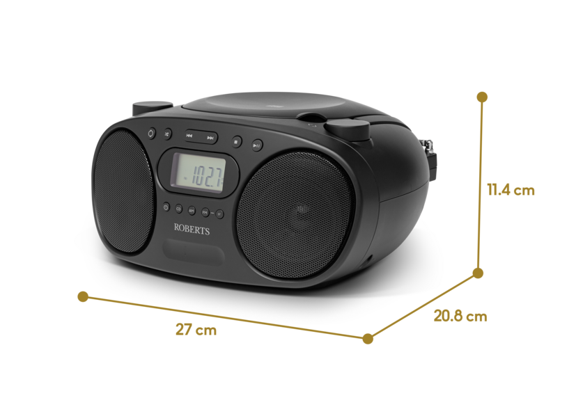Roberts Zoombox FM - Black