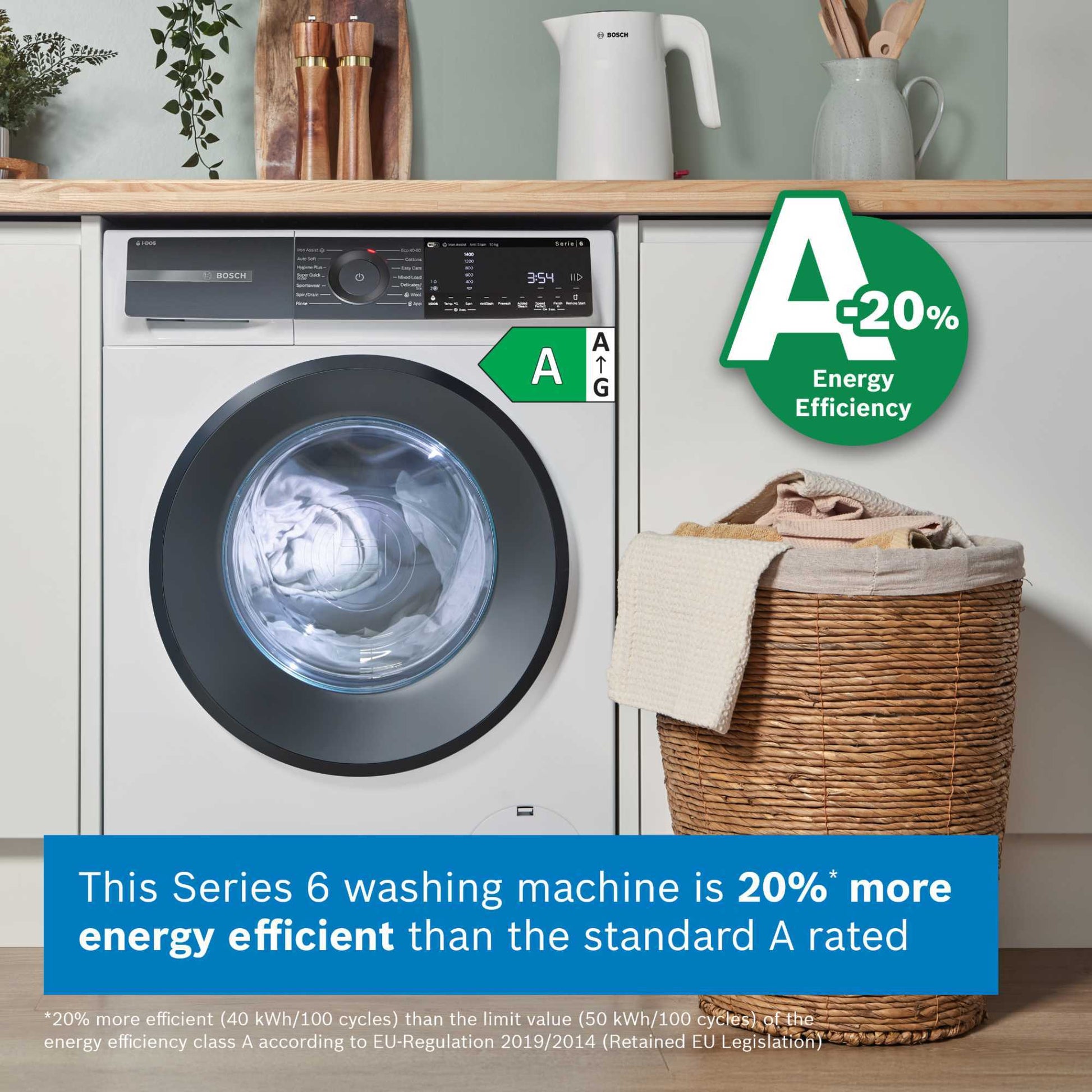 Bosch Series 6 10kg 1400rpm Washing Machine - WGH254A0GB