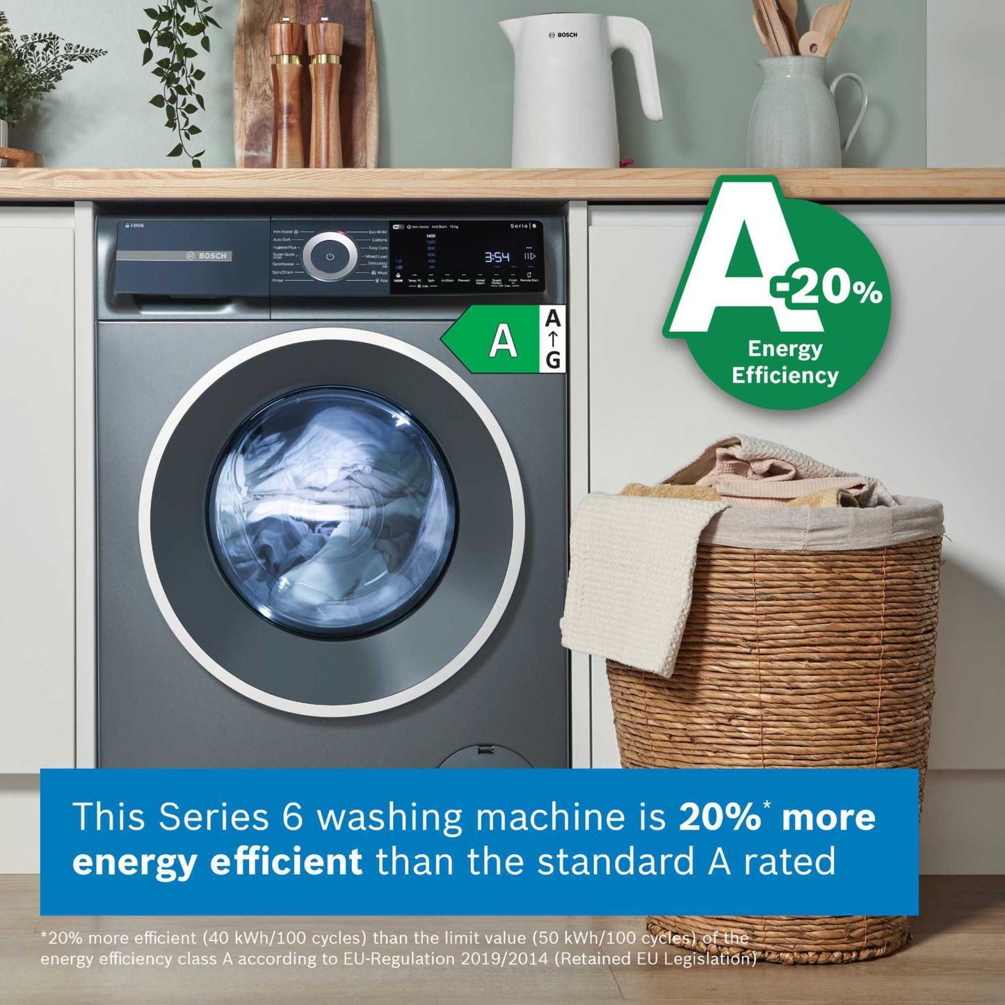 Bosch Series 6 10kg 1400rpm Washing Machine - WGH254ARGB