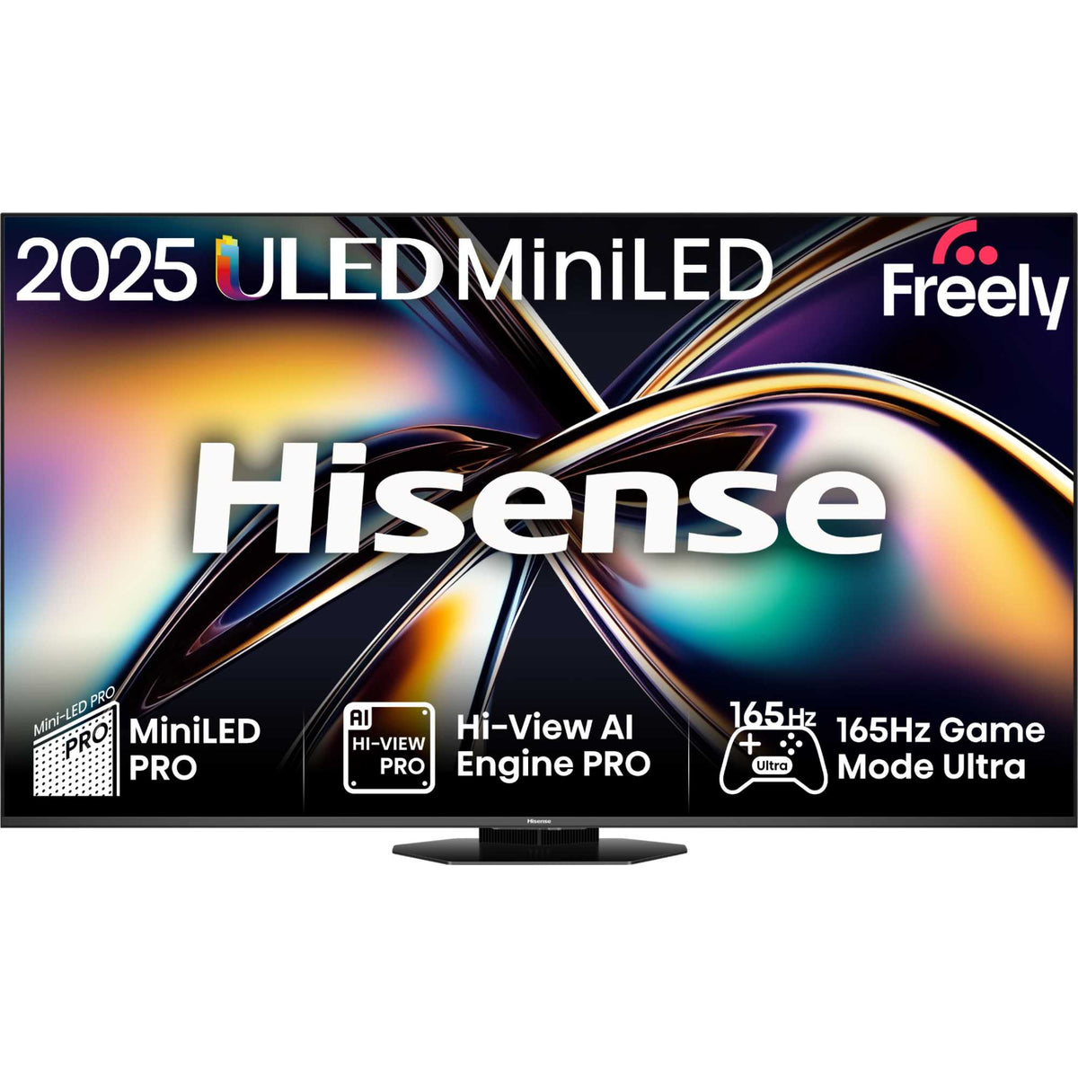 Hisense U8QTUK 75" 165Hz MiniLED Smart AI TV with Freely - 75U8QTUK
