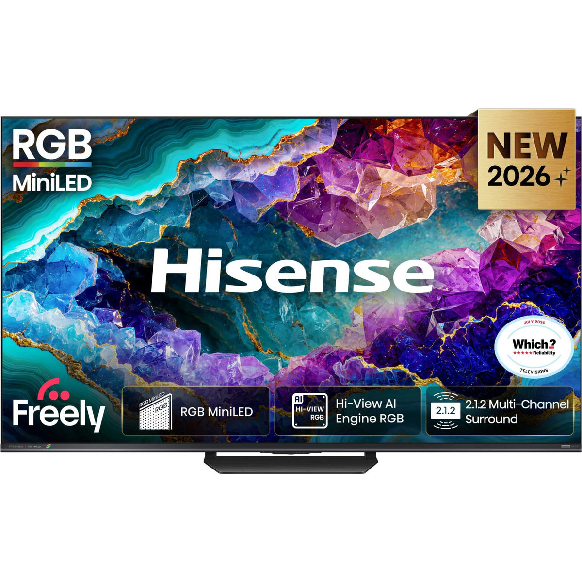 Hisense UR8S 75" 4K RGB Mini LED Smart TV - 75UR8STUK