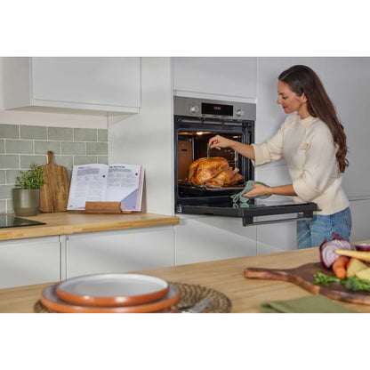 Bosch Series 4 HQA534BS3B Built-In Single Oven with Steam Function - Stainless Steel