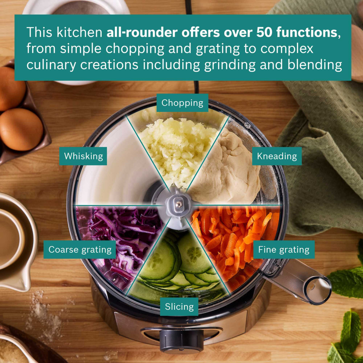 Bosch MCM3501MGB 800W 2.3L Food Processor