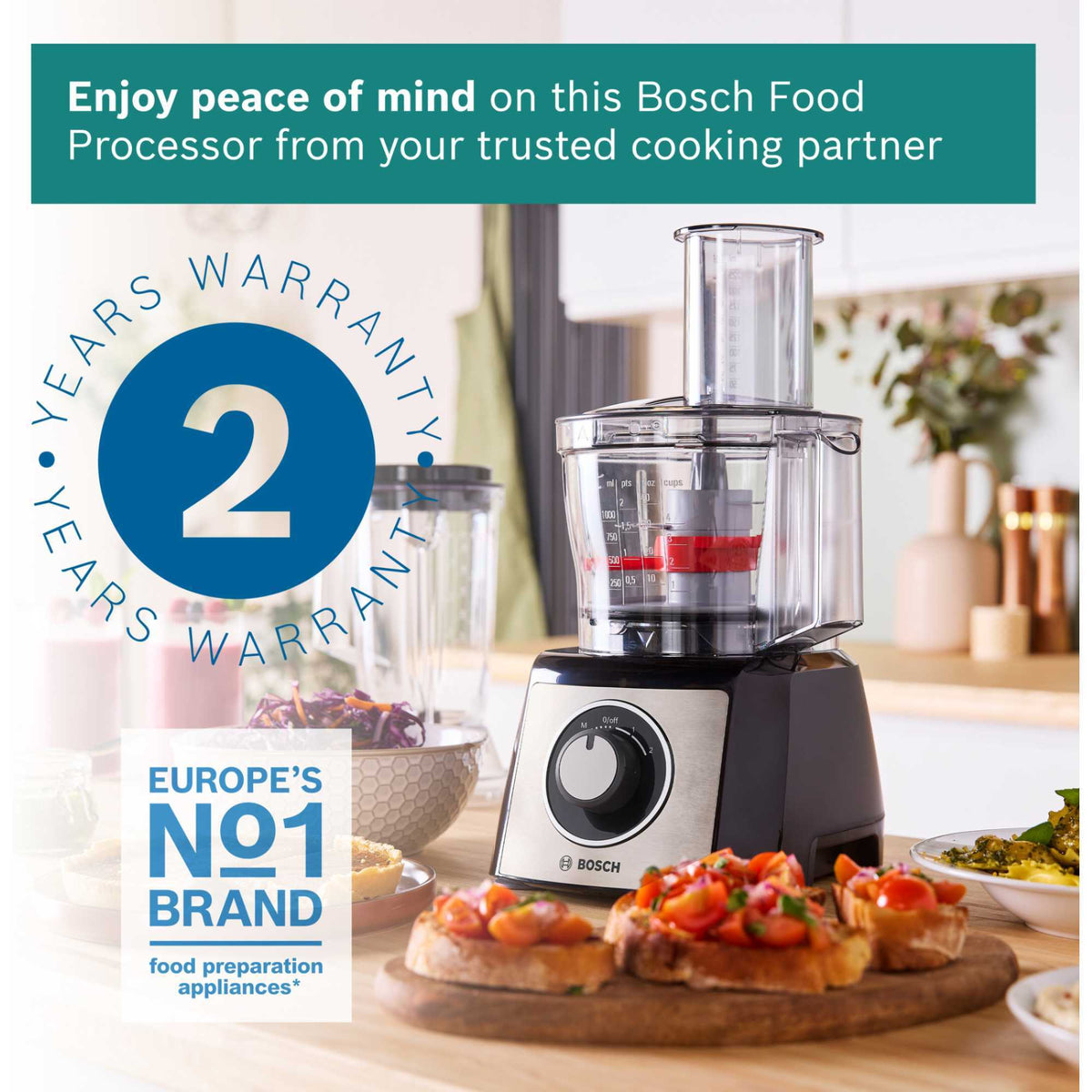 Bosch MCM3501MGB 800W 2.3L Food Processor
