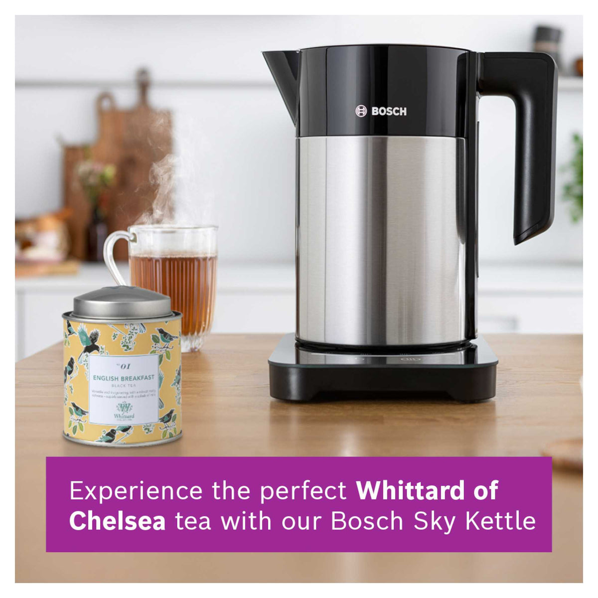 Bosch Sky TWK7203GB Variable Temperature 1.7L Cordless Kettle