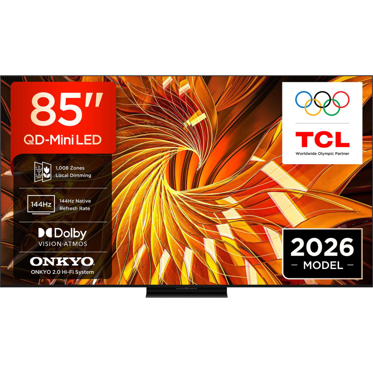 TCL A400U 85" 4K Ultra HD QD-Mini LED HDR Smart TV - 85A400U-UK