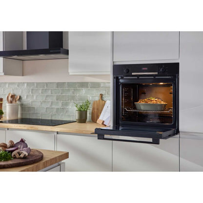 Bosch Series 4 HQA534BB3B Built-In Single Oven with Steam Function - Black