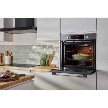 Bosch Series 4 HQA534BS3B Built-In Single Oven with Steam Function - Stainless Steel