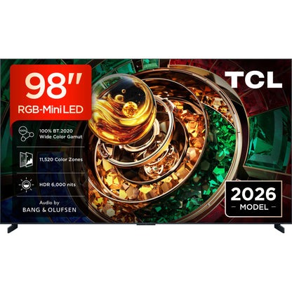 TCL RM9L 98" 4K Smart RGB-Mini LED Google AI TV - 98RM9L-UK