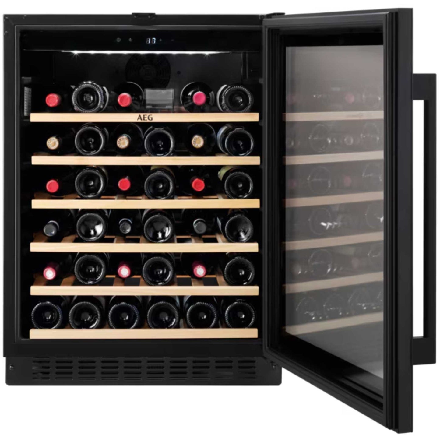 AEG 5000 Built-In Undercounter 52 Bottles Wine Cooler - Black - AWS4052B5B