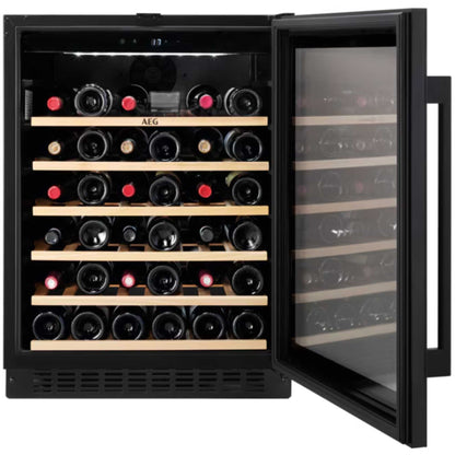 AEG 5000 Built-In Undercounter 52 Bottles Wine Cooler - Black - AWS4052B5B