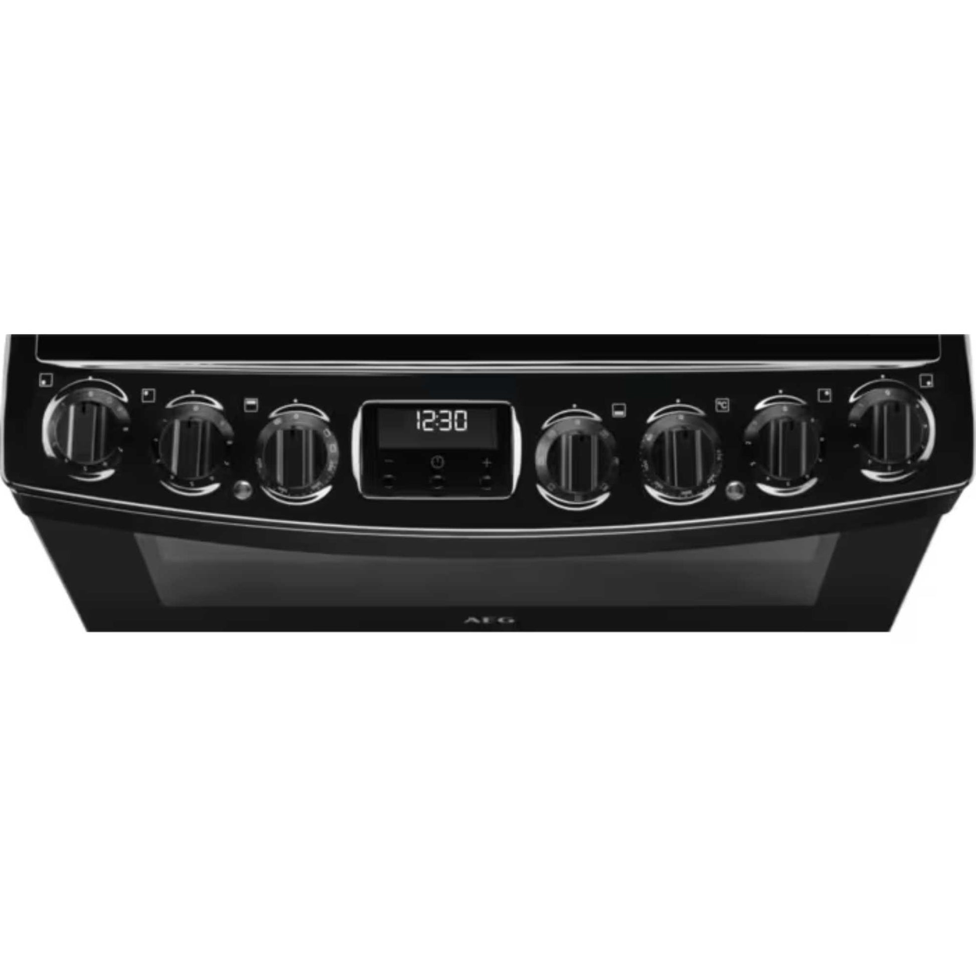 AEG 6000 SteamBake 60cm Electric Double Oven Cooker - CCB6741ACB