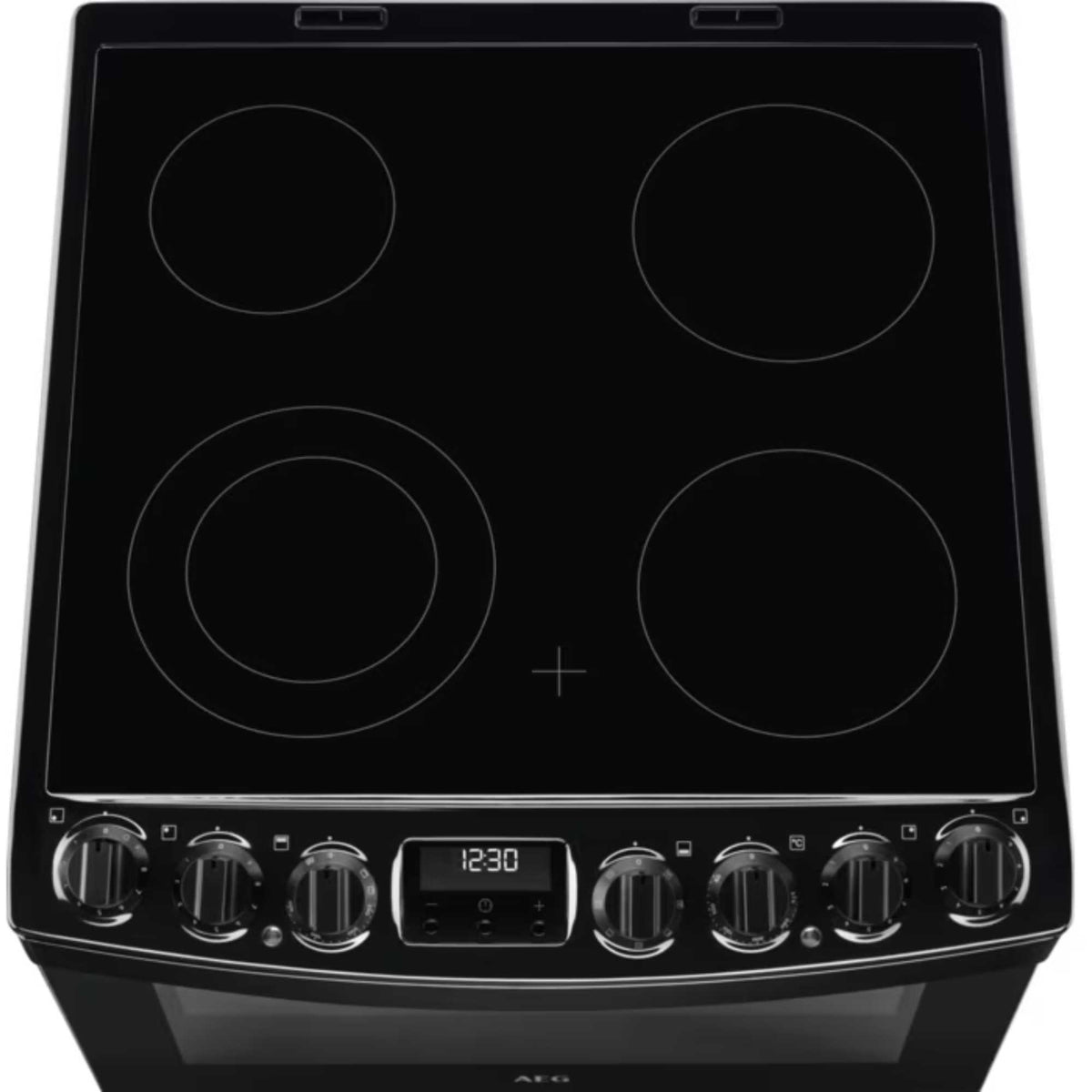 AEG 6000 SteamBake 60cm Electric Double Oven Cooker - CCB6741ACB