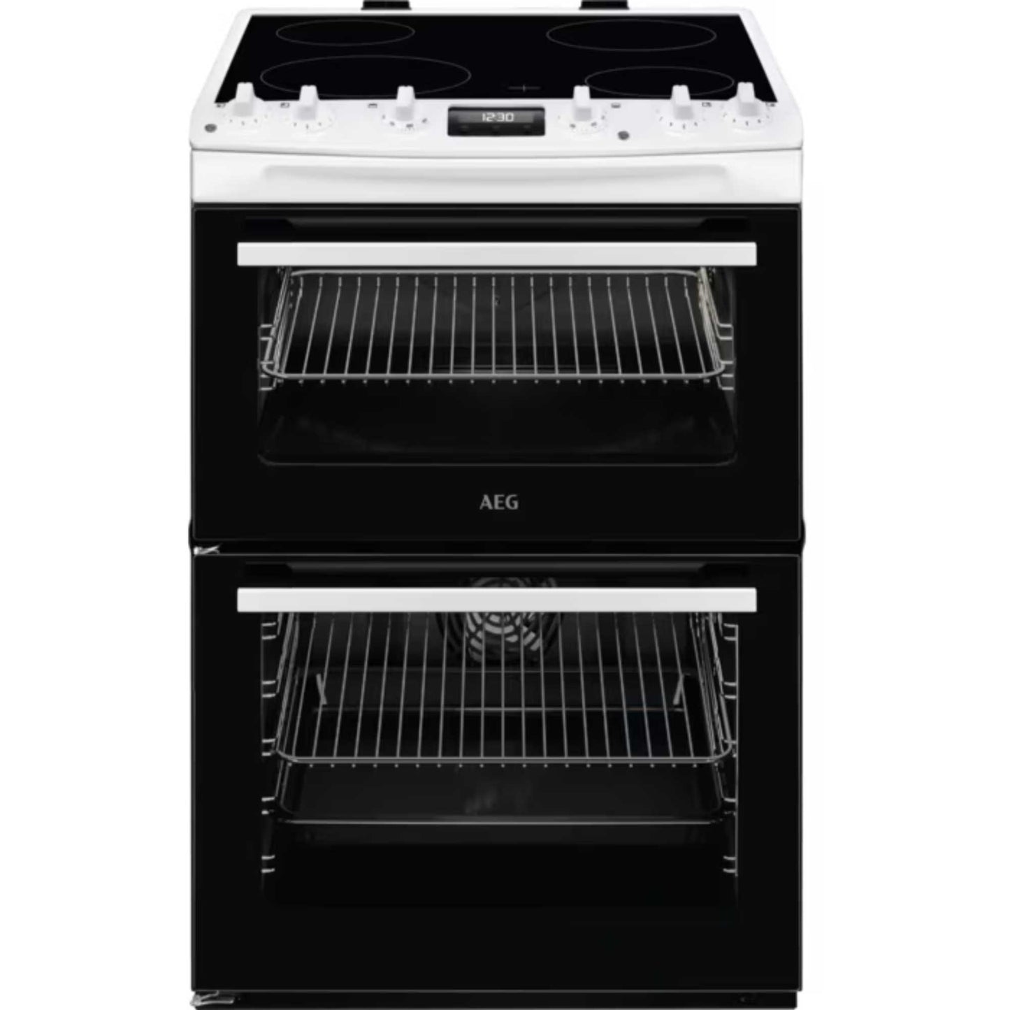 AEG 5000 SurroundCook 60cm Electric Double Oven Cooker - CCX6540ACW