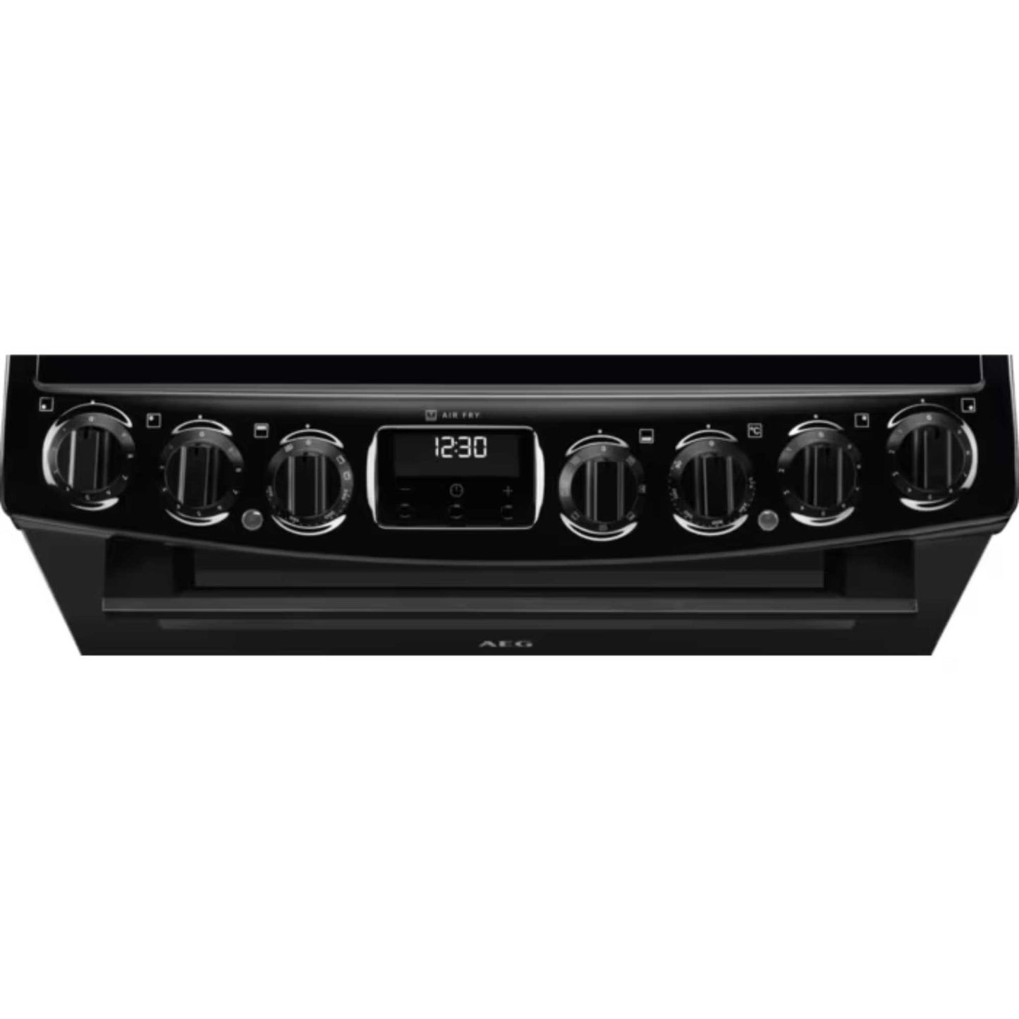 AEG 6000 SteamBake 60cm Electric Double Oven Cooker - CCX6740ACB