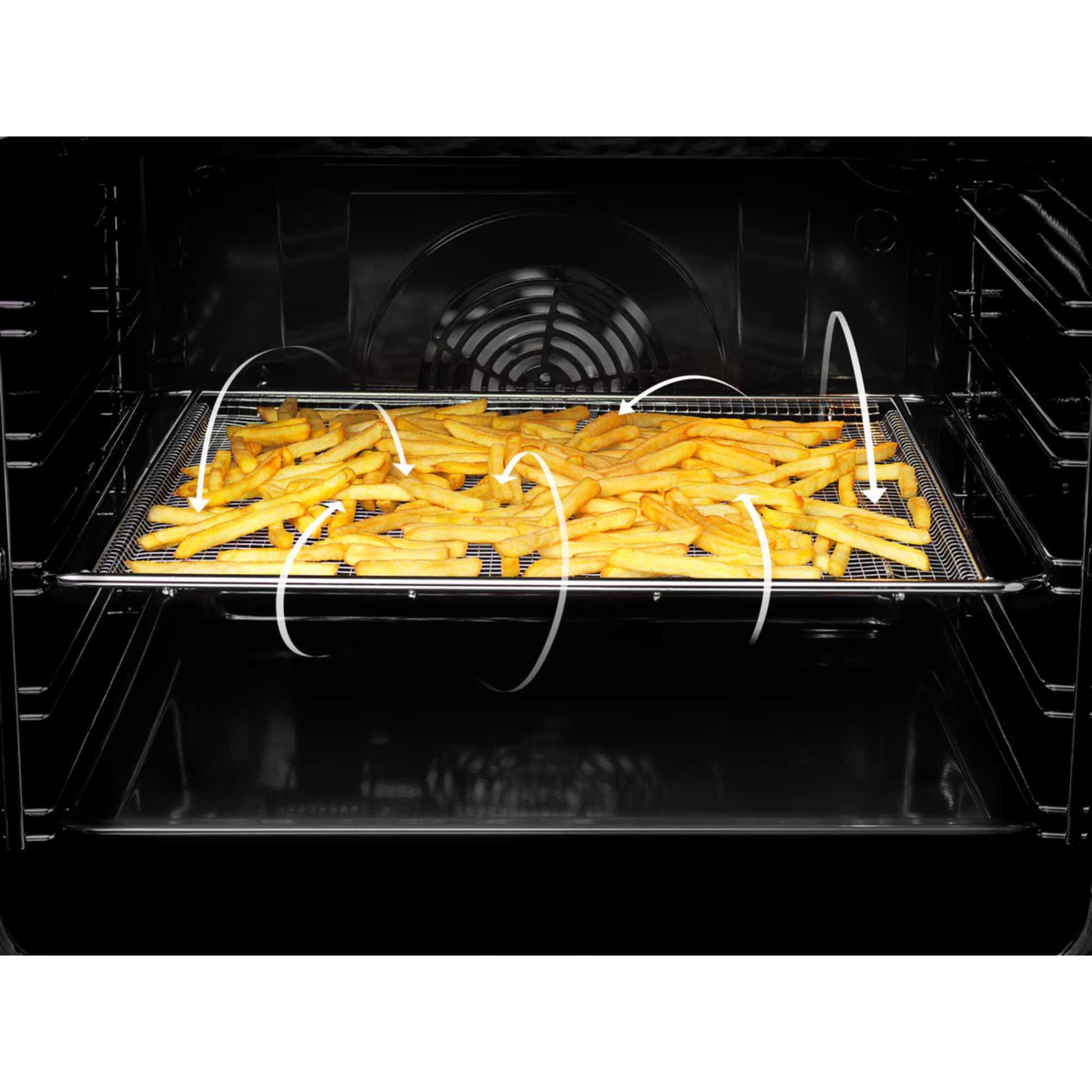 AEG 6000 SteamBake 60cm Electric Double Oven Cooker - CCX6740ACB