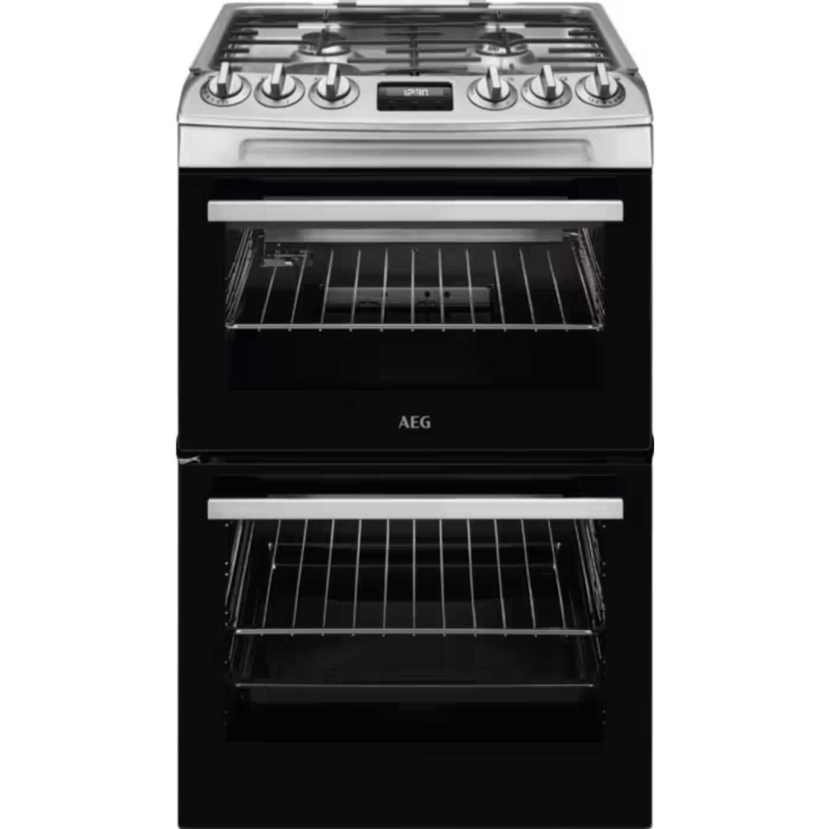AEG 55cm Gas Double Oven Cooker - CGX1130ACM