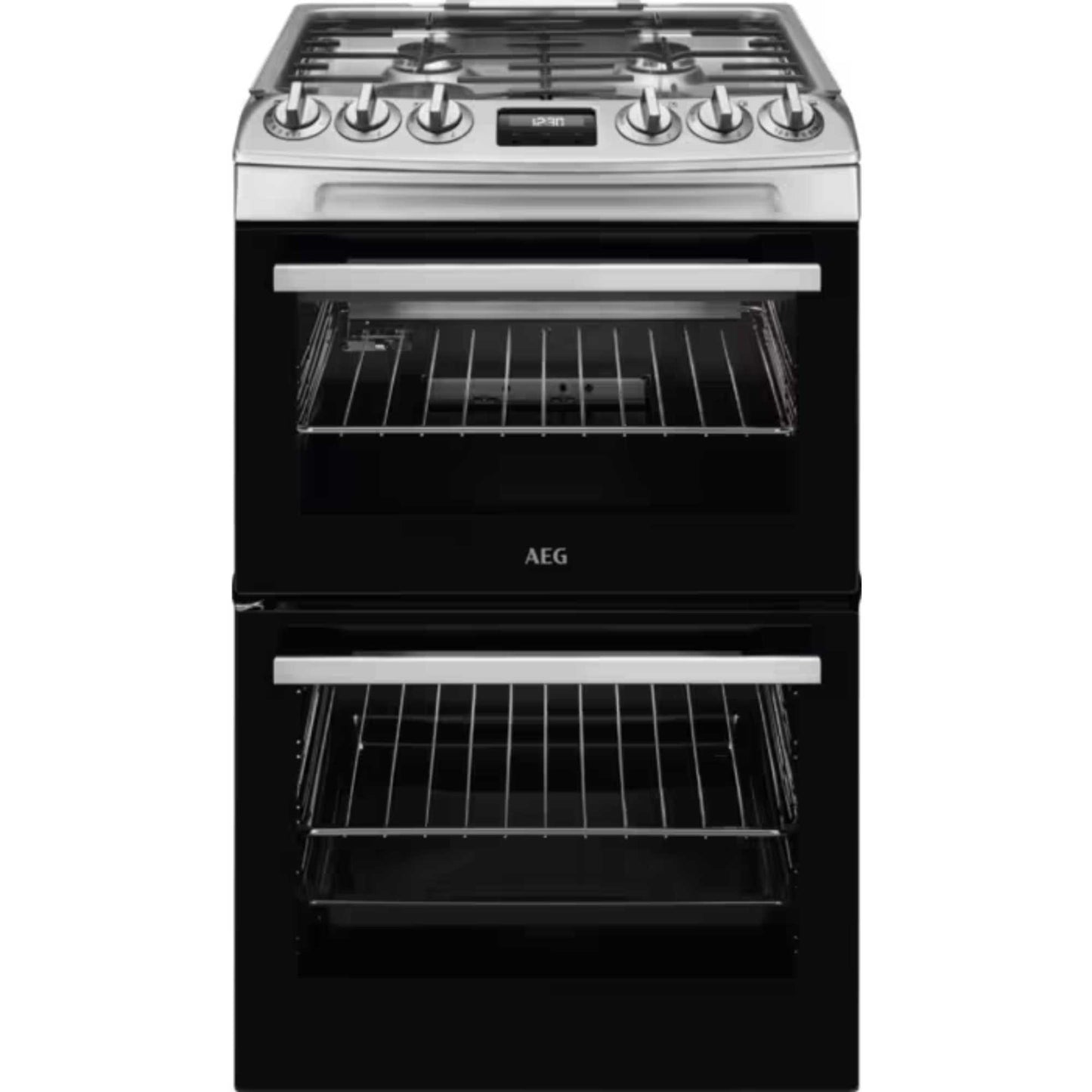 AEG 55cm Gas Double Oven Cooker - CGX1130ACM