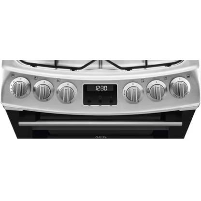 AEG 55cm Gas Double Oven Cooker - CGX1130ACM