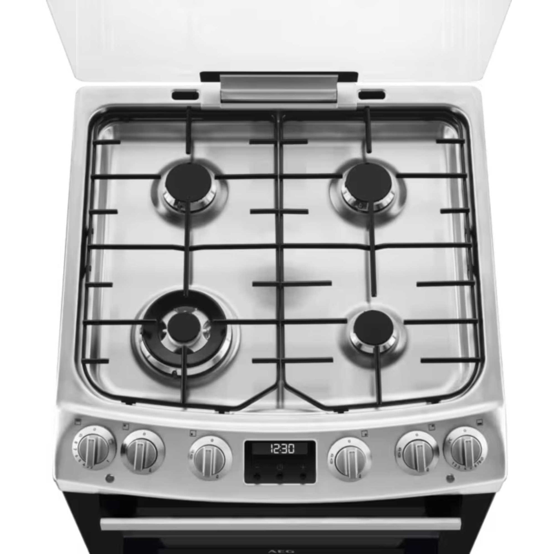 AEG 60cm Gas Double Oven Cooker - CGX6130ACM
