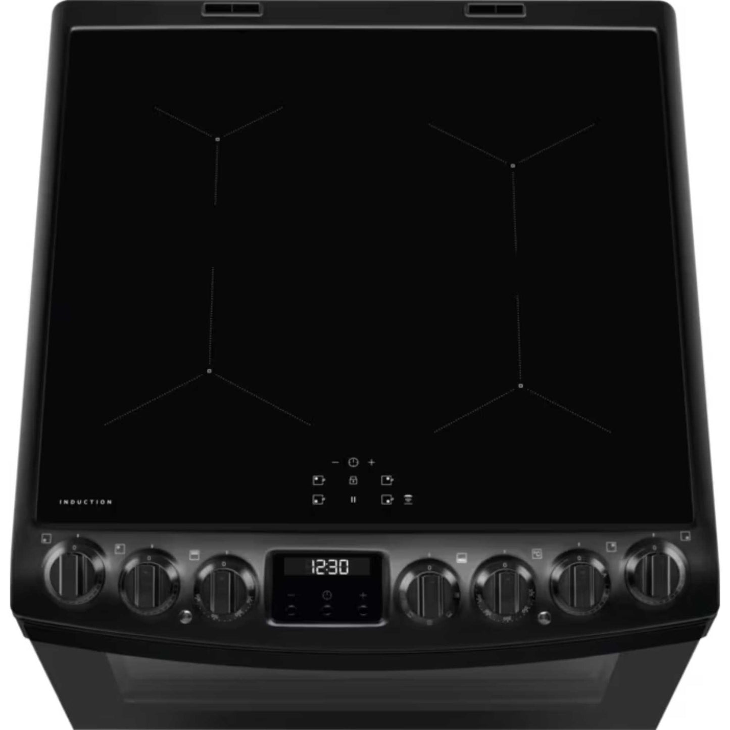 AEG 6000 SteamBake 60cm Electric Double Oven Cooker - CIB6743MCB