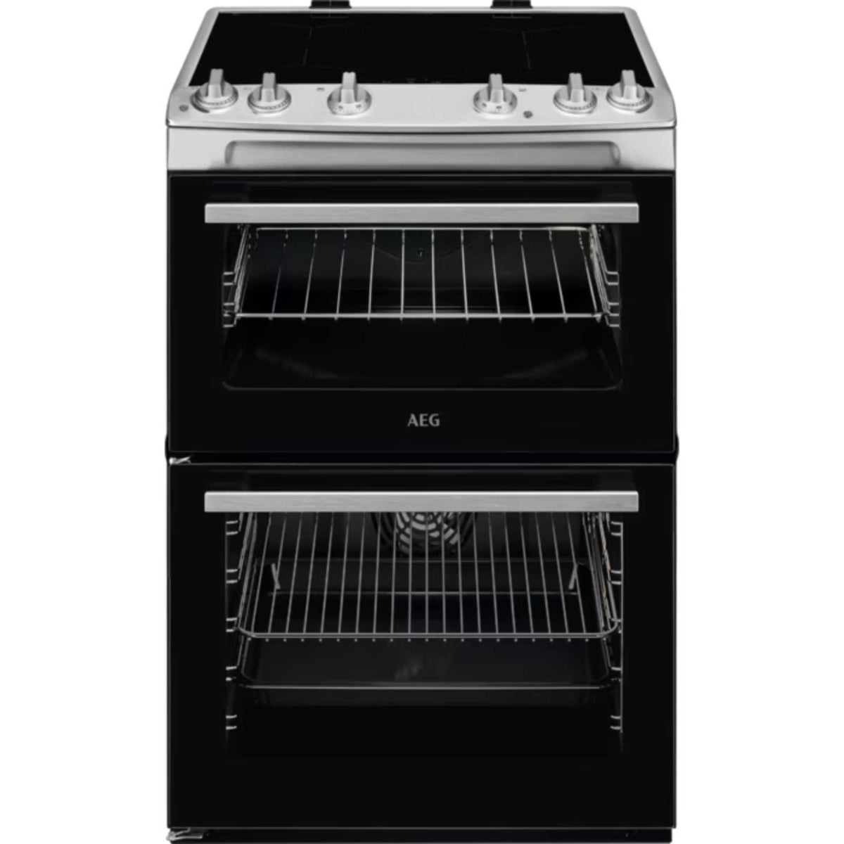 AEG 5000 SurroundCook 60cm Electric Double Oven Cooker - CIX6500ABM