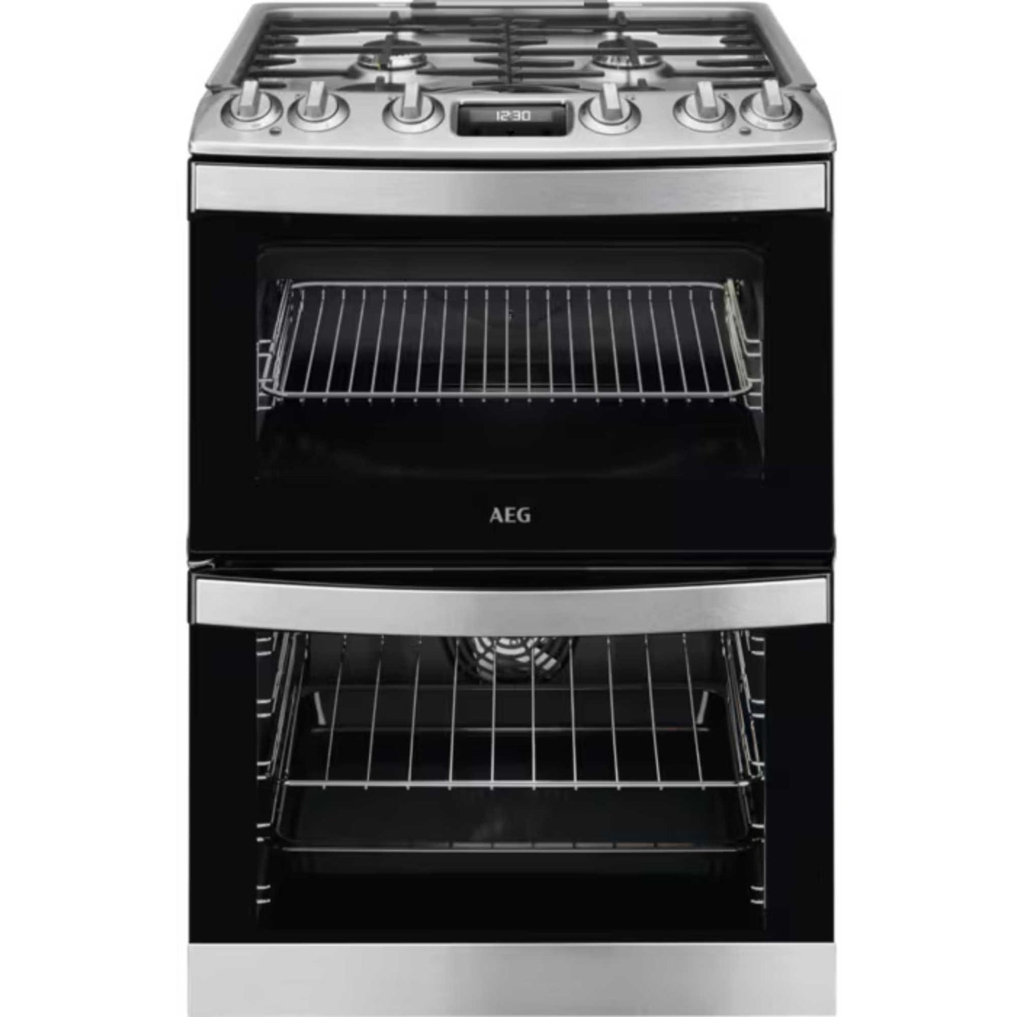 AEG 5000 SurroundCook 60cm Dual Fuel Double Oven Cooker - CKB6541ACM