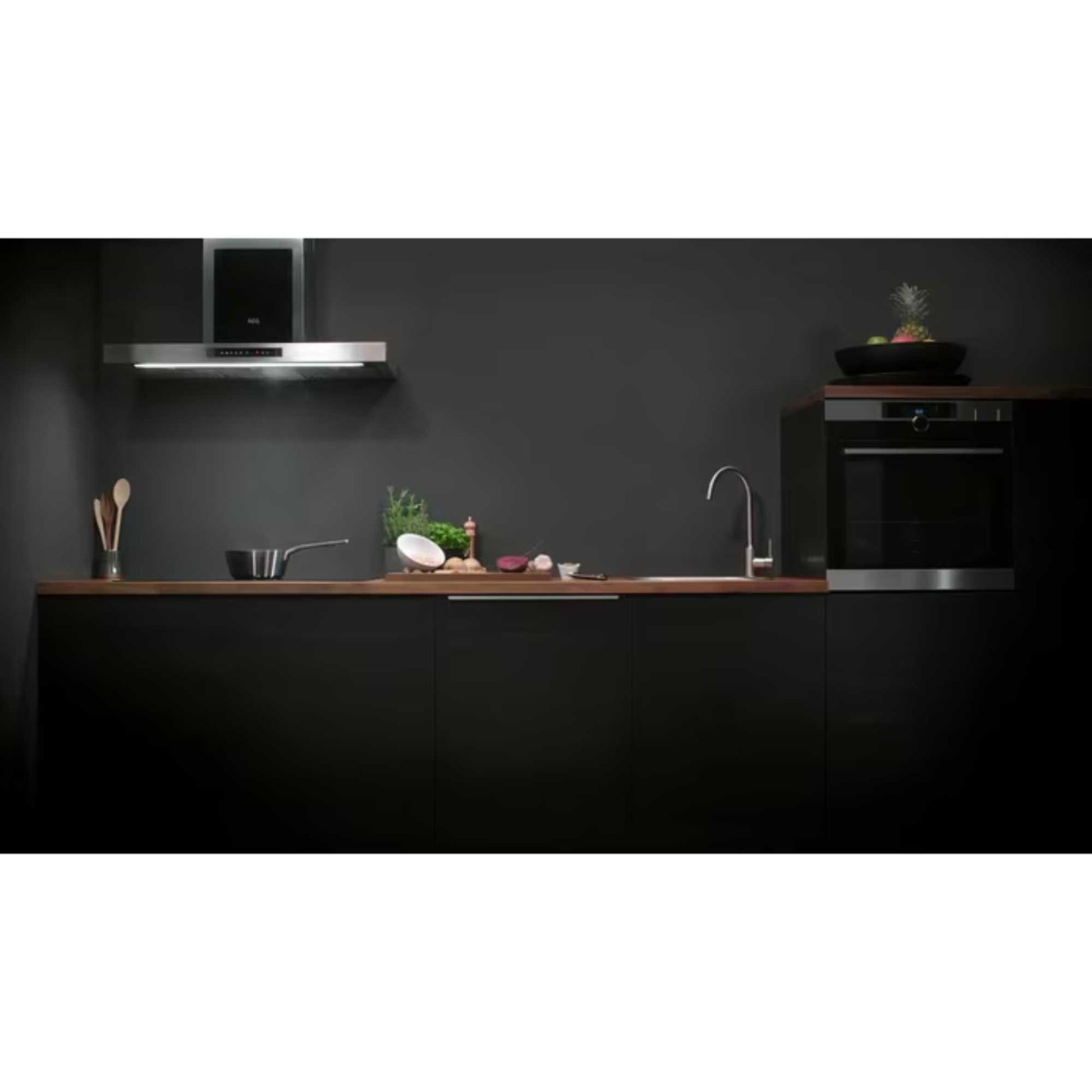 AEG DGE5661HB 6000 54cm Built-In Smart Hood - Black