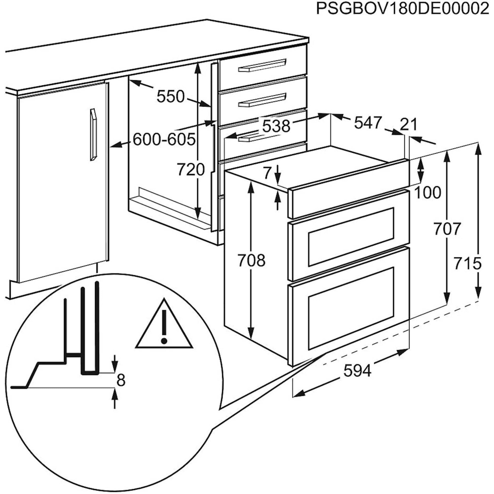 AEG DUB331110M Built-Under Double Electric Oven