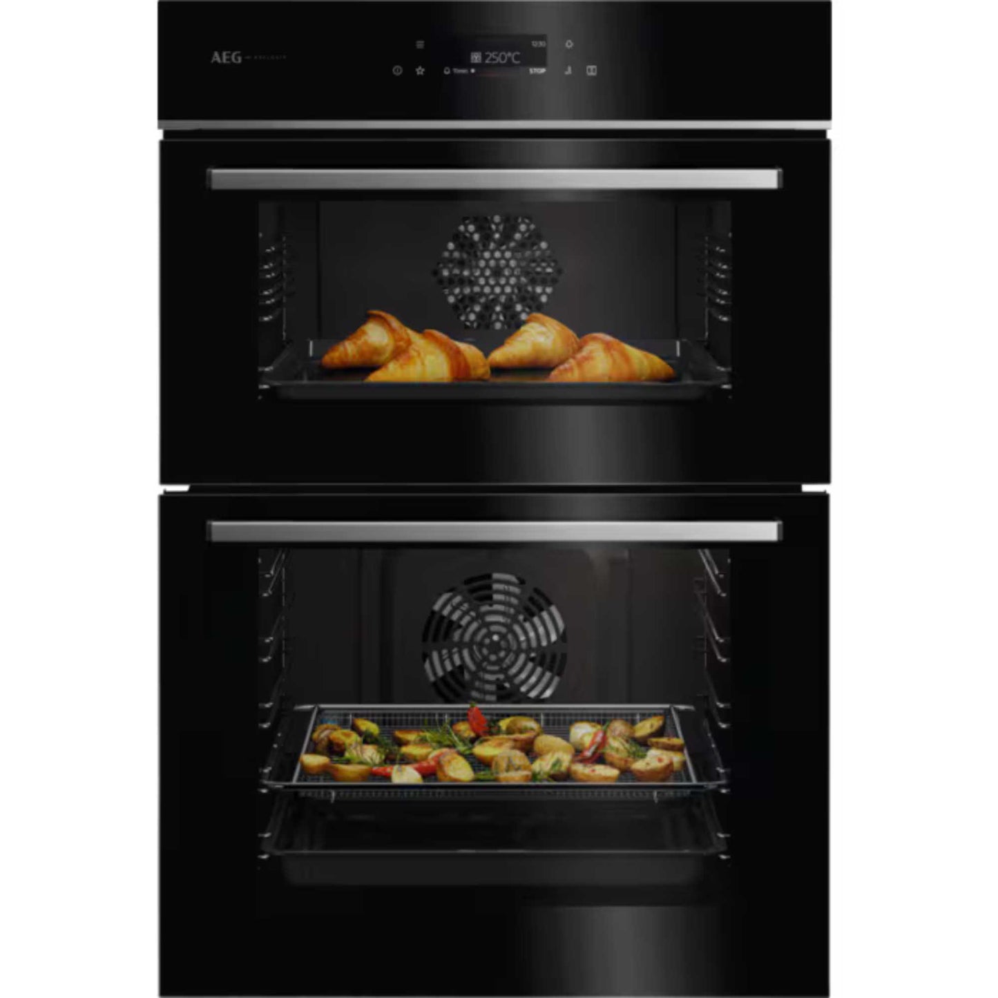 AEG GE7CP61FB 5000 SurroundCook Built-In Double Oven - Black