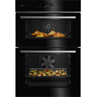 AEG GE7CP61FB 5000 SurroundCook Built-In Double Oven - Black