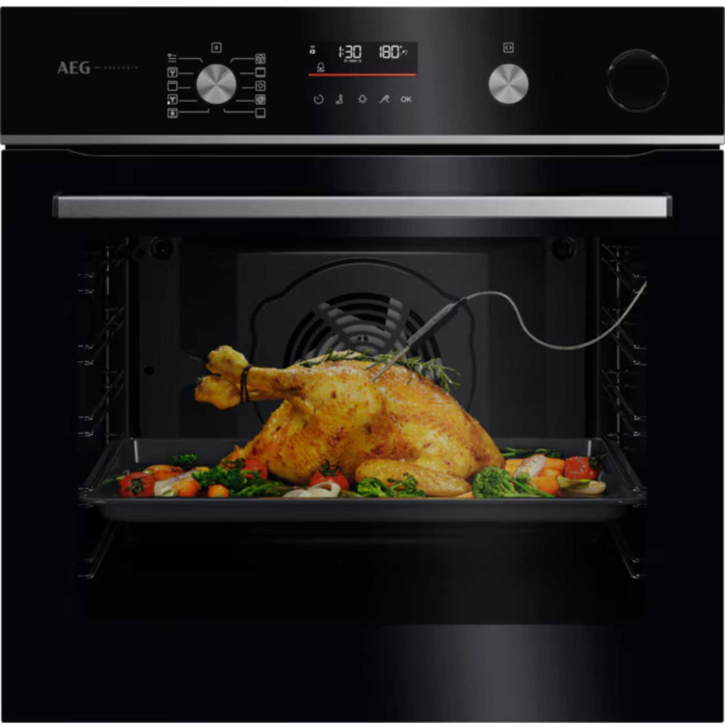 AEG GR6PB52FSB 6000 SenseCook Built-In Smart Single Oven - Black