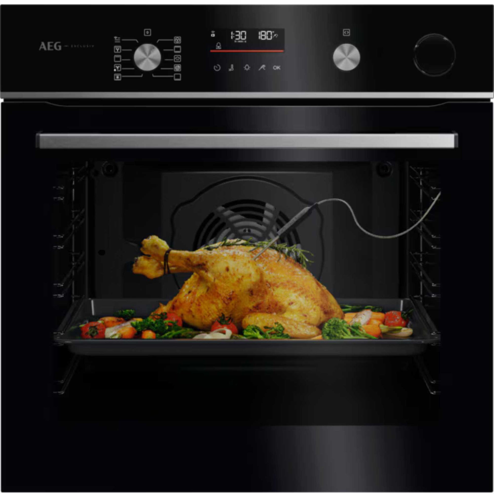 AEG GR6PB52FSB 6000 SenseCook Built-In Smart Single Oven - Black