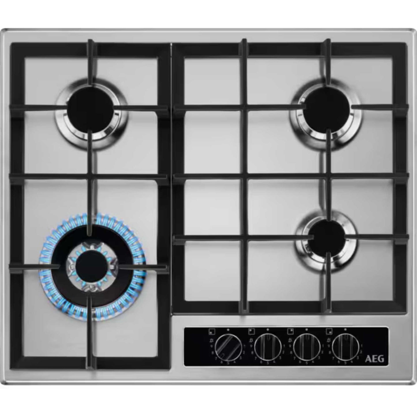 AEG HGB64420YM 60cm Stainless Steel Gas Hob