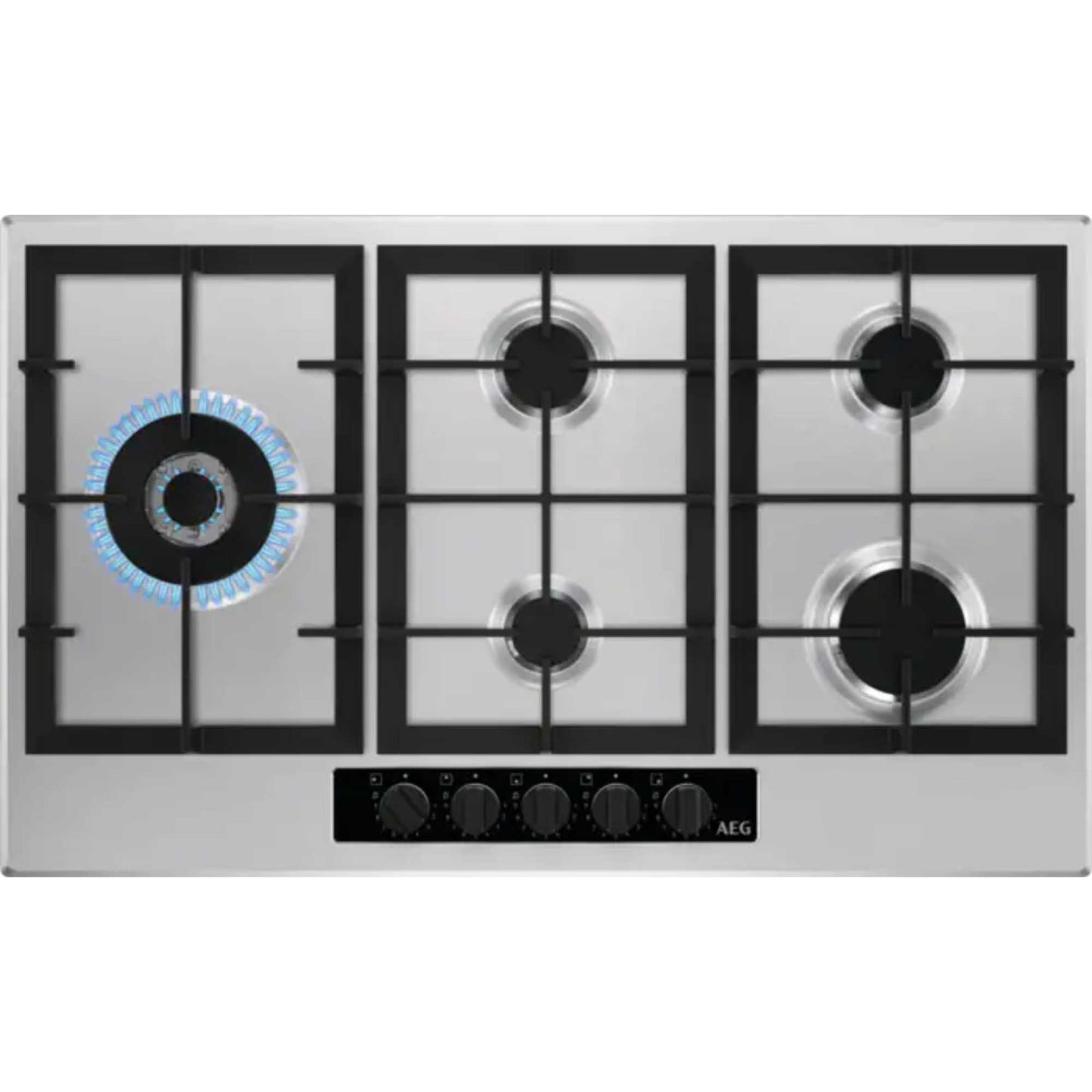 AEG HGB95522YM 6000 Slim Line 90cm 5 Burner Gas Hob - Stainless Steel