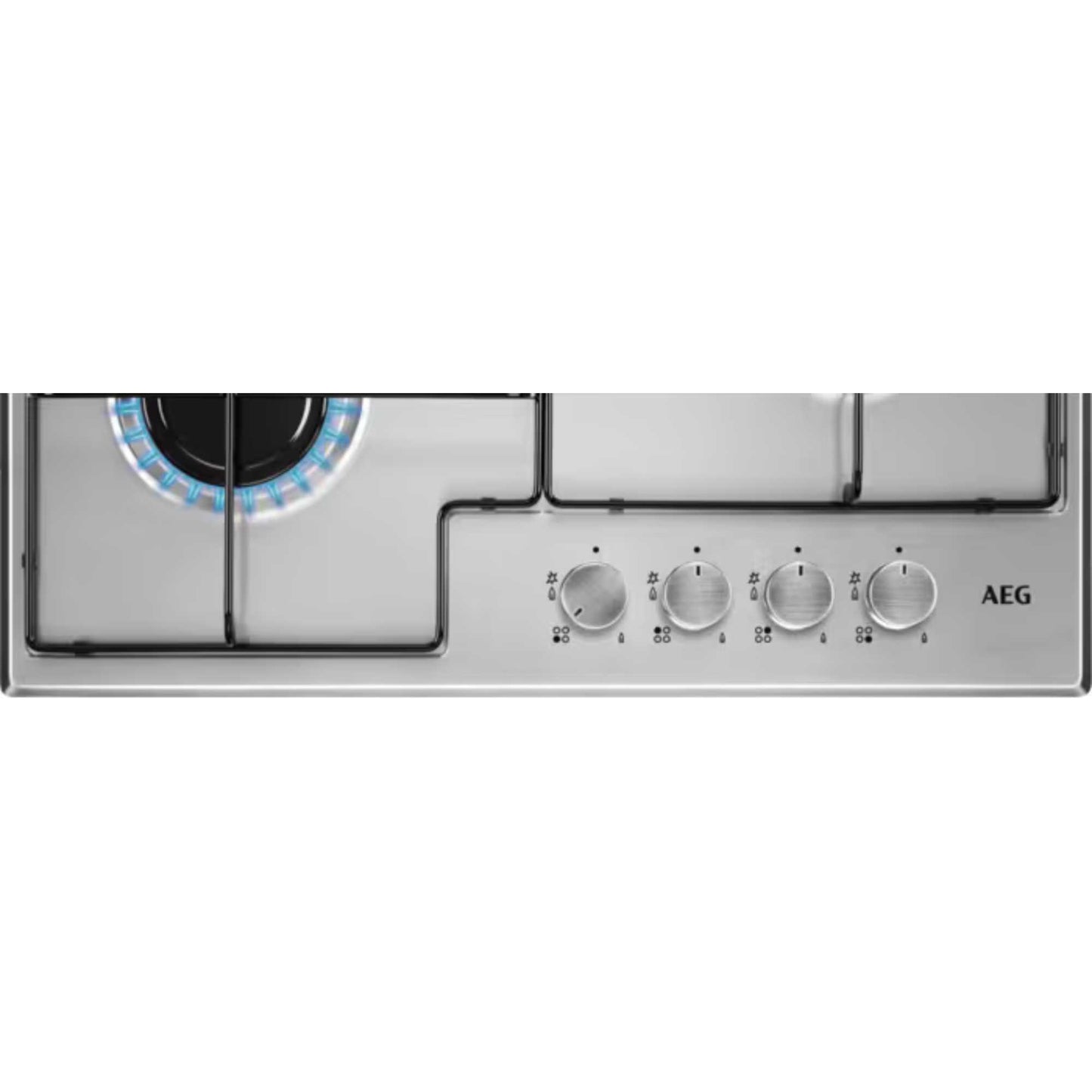 AEG HGX6400SM 60cm 4 Burner Gas Hob - Stainless Steel