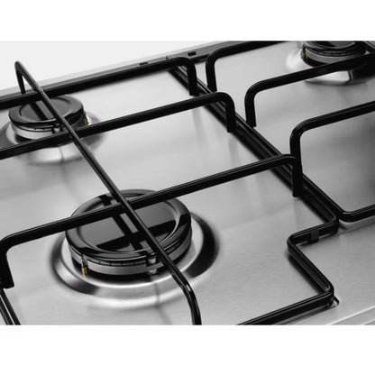 AEG HGX6400SM 60cm 4 Burner Gas Hob - Stainless Steel