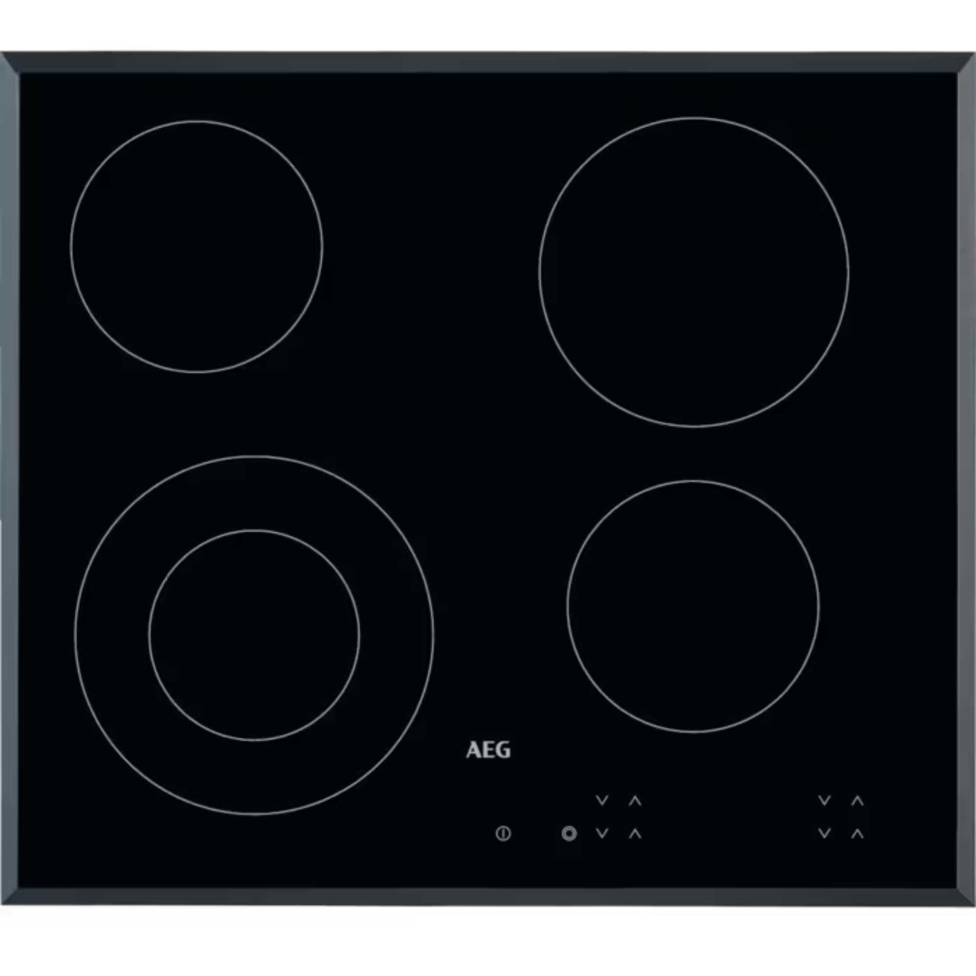 AEG HK624010FB 60cm Built-In 4 Zone Ceramic Hob