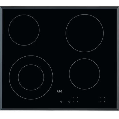 AEG HK624010FB 60cm Built-In 4 Zone Ceramic Hob