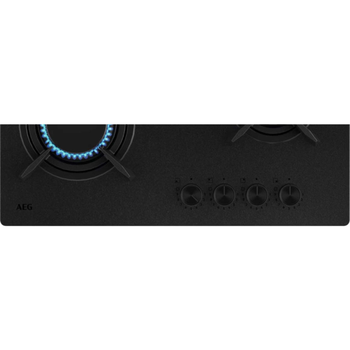 AEG 8000 Flamelight HKB64341NL Gas on Glass Hob 60cm - Black