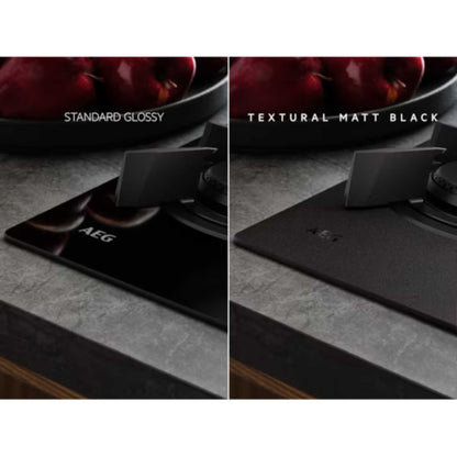 AEG 8000 Flamelight HKB64341NL Gas on Glass Hob 60cm - Black