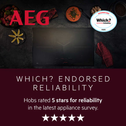AEG HGB75500SM 75cm Slimline Gas Hob