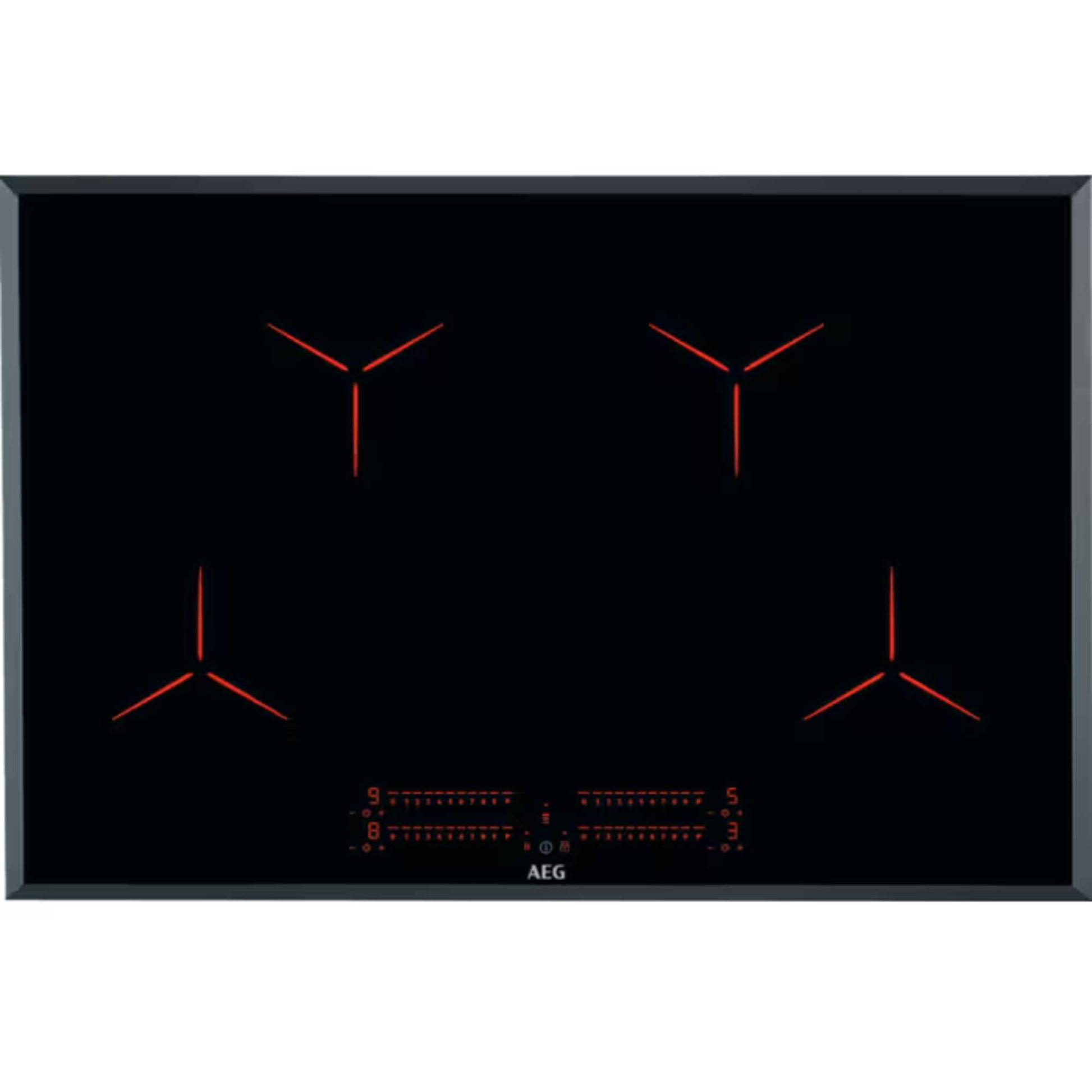 AEG IPE84531FB 80cm 4-Zone Induction Hob With Hob2Hood Technology
