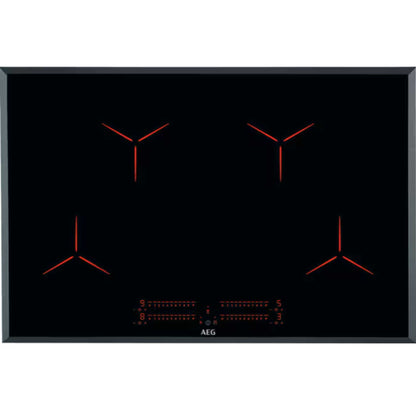 AEG IPE84531FB 80cm 4-Zone Induction Hob With Hob2Hood Technology