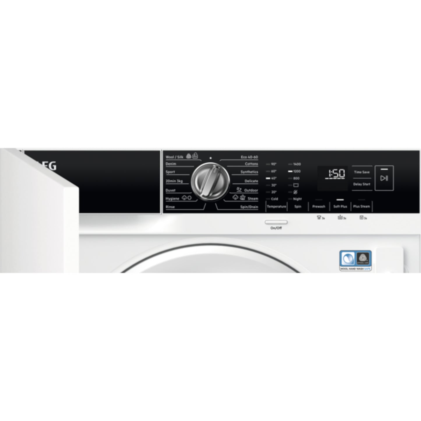AEG LF7E7431BI Integrated ProSteam 1400 rpm 7kg Washing Machine