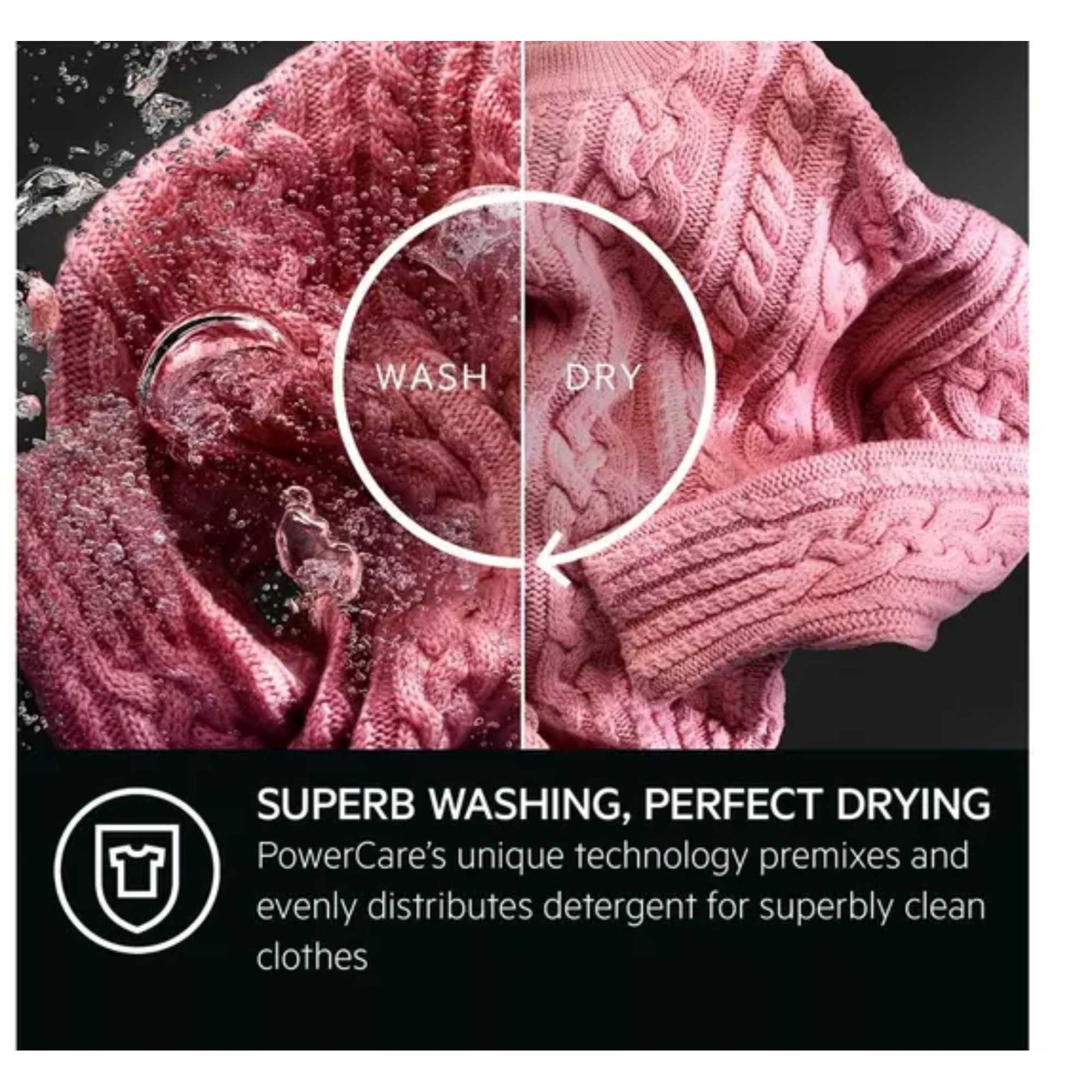 AEG 8000 PowerCare 10kg Wash 6kg Dry 1600rpm Washer Dryer - LWR8516O5UD